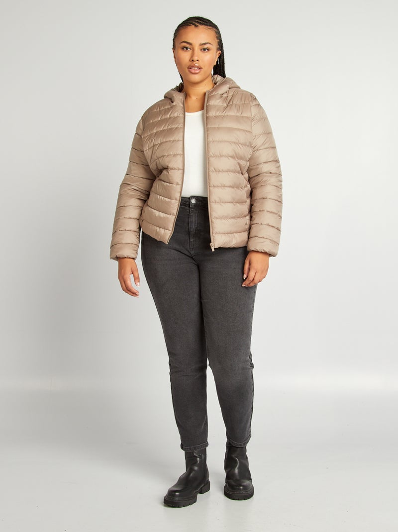 Anorak ligero con capucha BEIGE - Kiabi