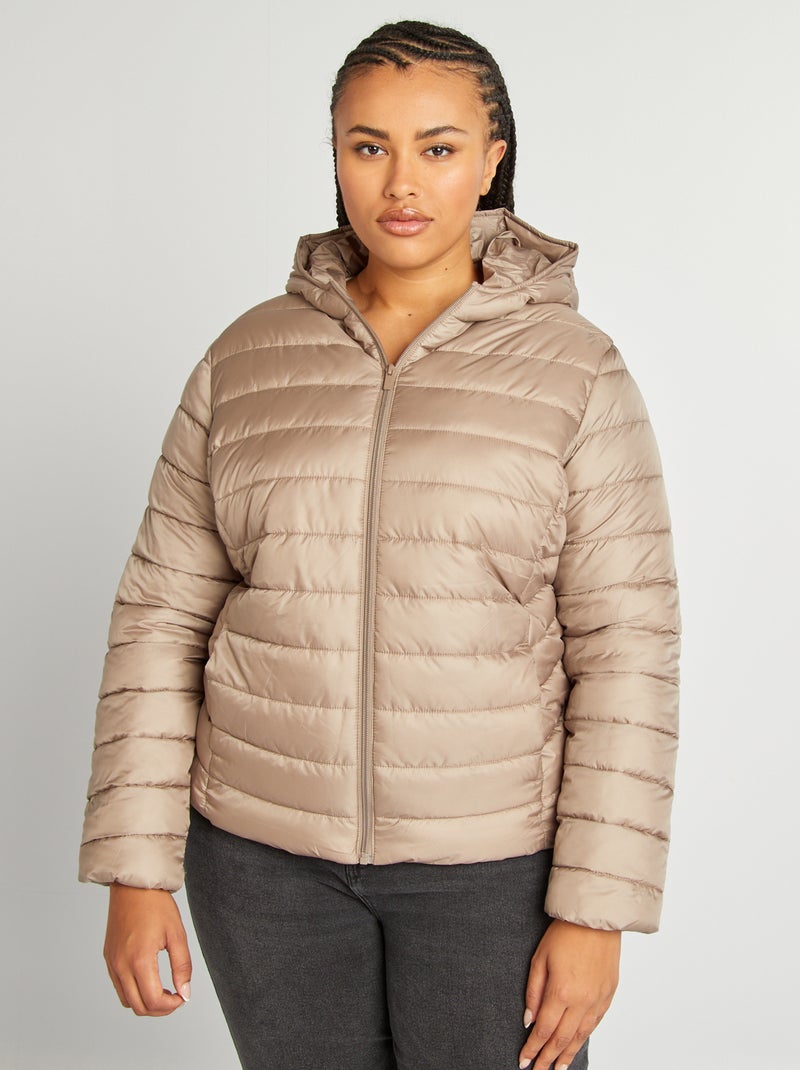Anorak ligero con capucha BEIGE - Kiabi