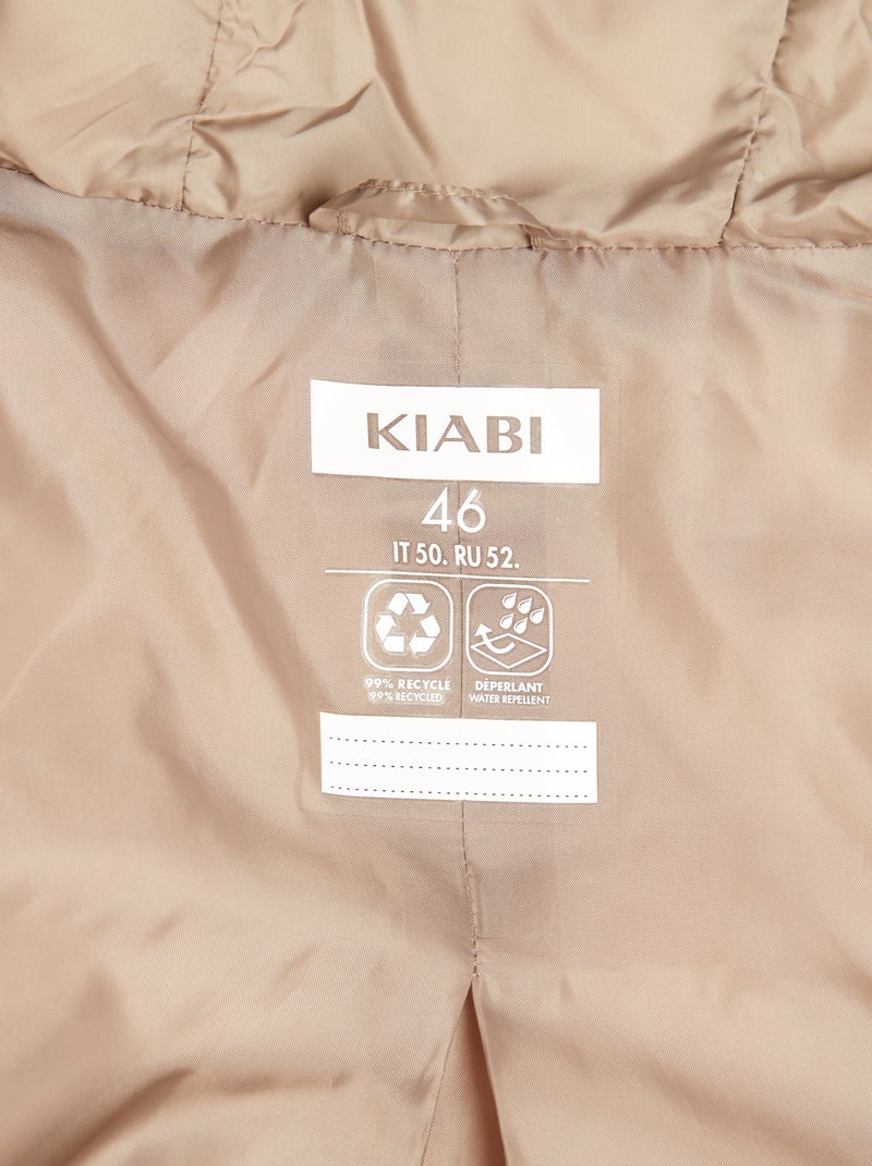 Anorak ligero con capucha BEIGE - Kiabi