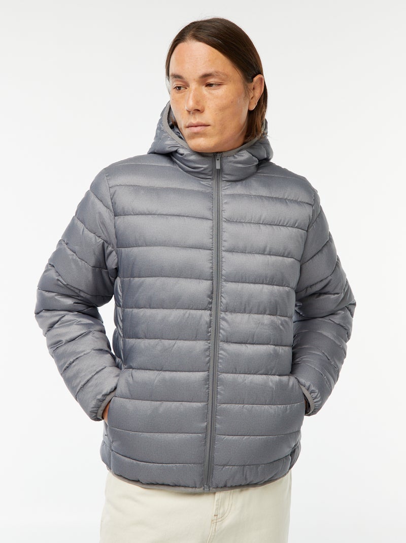 Anorak ligero con capucha Gris - Kiabi