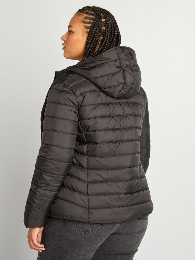 Anorak ligero con capucha negro - Kiabi