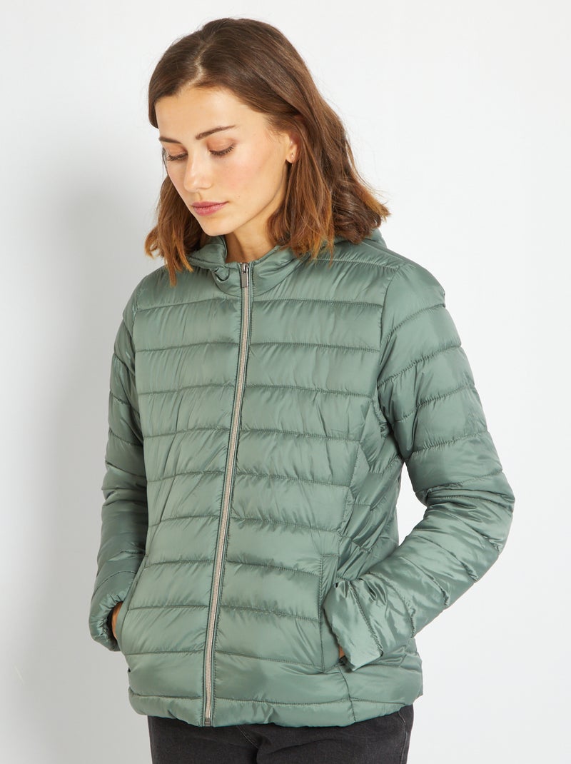 Anorak ligero con capucha VERDE - Kiabi