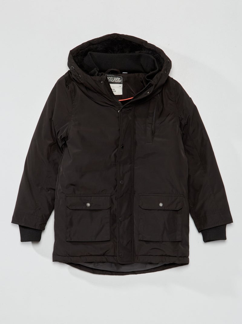 Anorak ligero impermeable negro - Kiabi