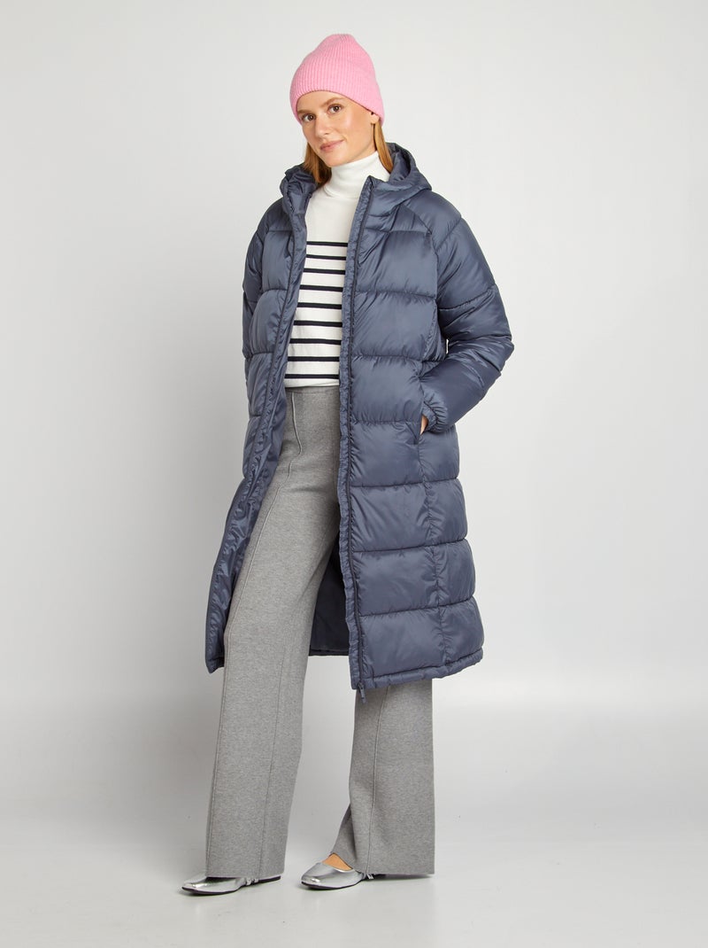 Anorak ligero largo AZUL - Kiabi