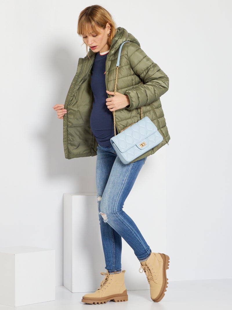 Anorak ligero premamá verde liquen - Kiabi