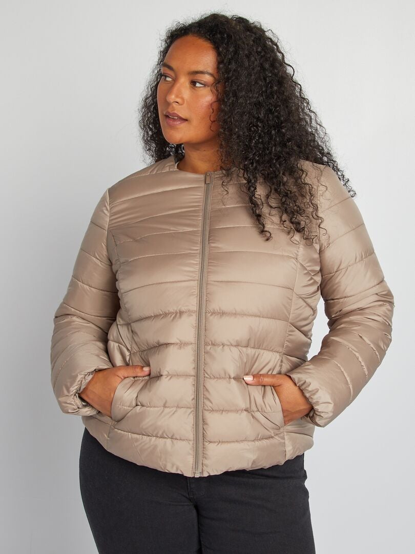 Anorak ligero sin cuello BEIGE - Kiabi