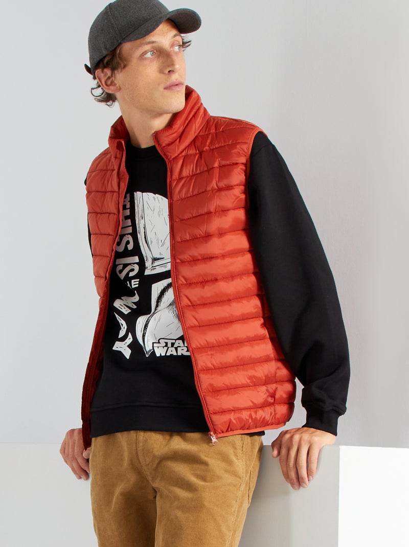 Anorak ligero sin mangas NARANJA - Kiabi