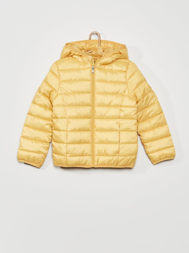 Anorak liso acolchado amarillo - Kiabi