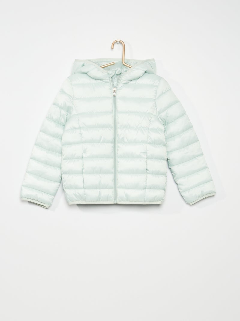 Anorak liso acolchado azul - Kiabi