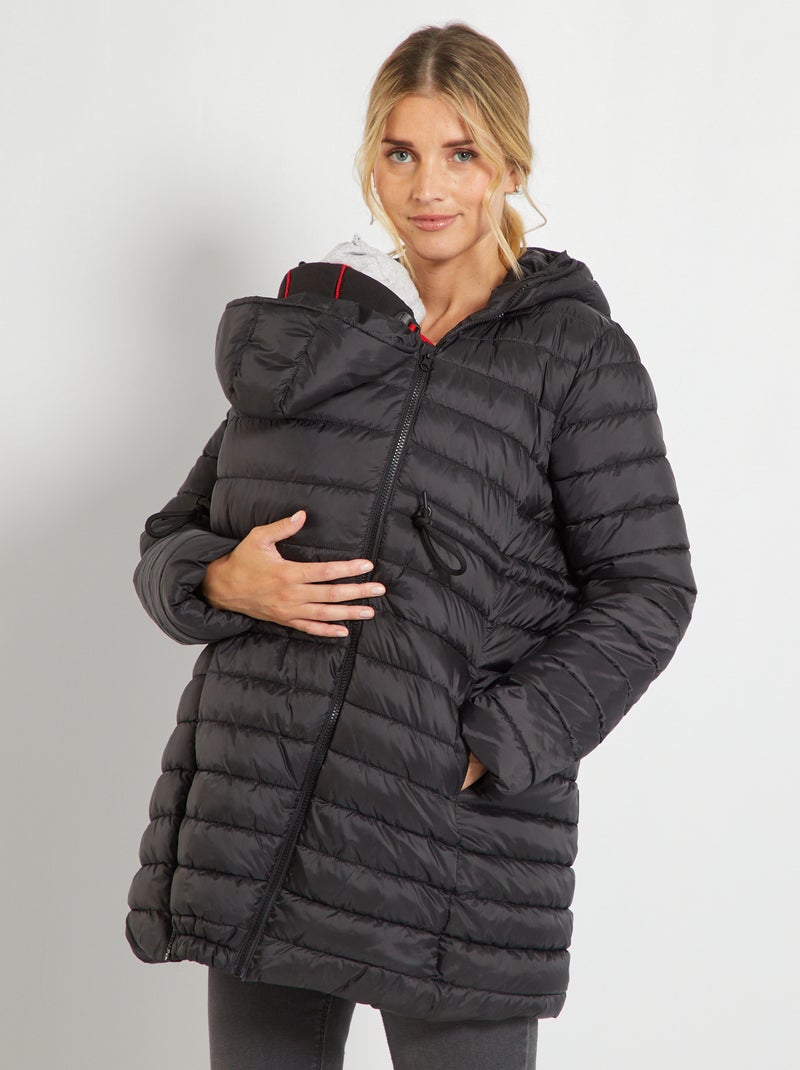 Anorak premamá 2 en 1 Negro - Kiabi
