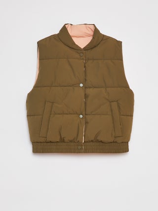 Anorak puffy reversible sin mangas