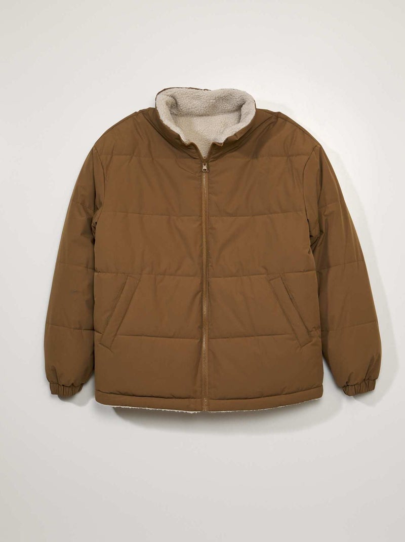 Anorak reversible de borreguito BEIGE - Kiabi