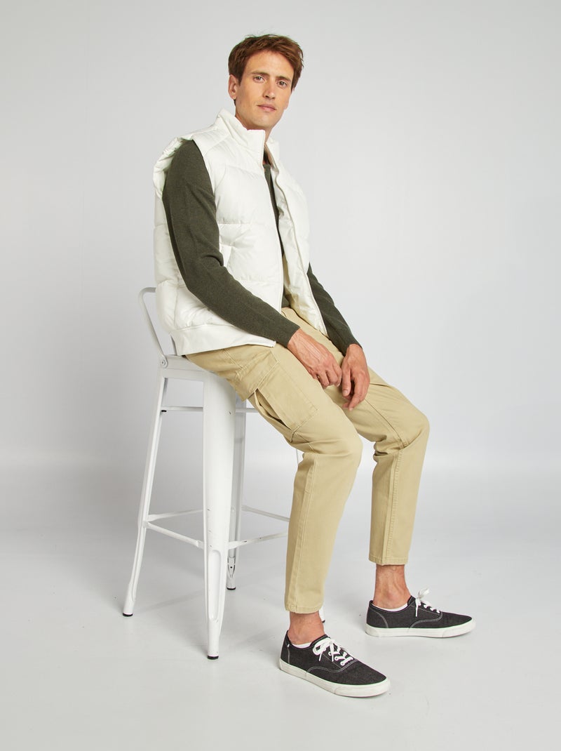 Anorak sin mangas BLANCO - Kiabi
