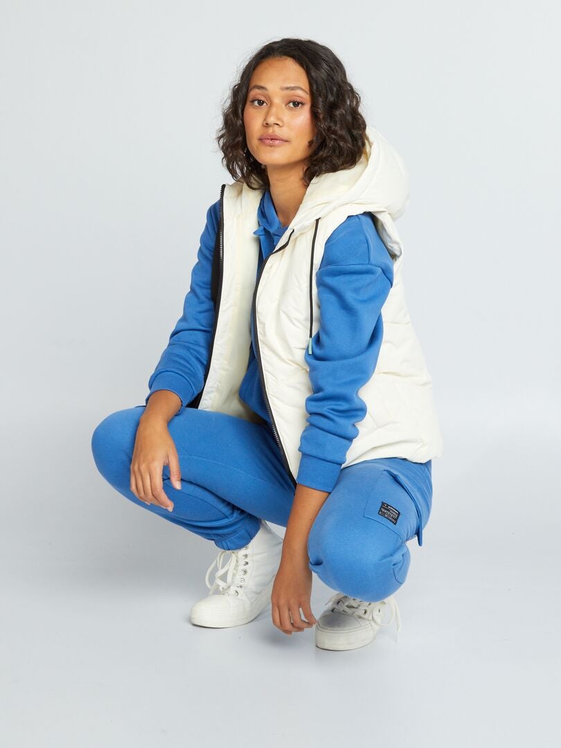 Anorak sin mangas con capucha crudo - Kiabi