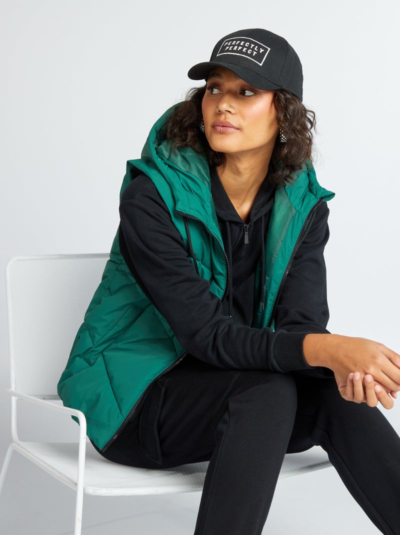 Anorak sin mangas con capucha Verde - Kiabi
