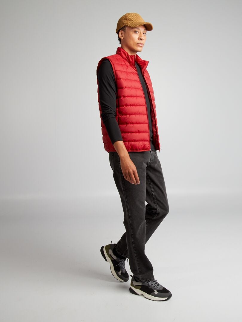 Anorak sin mangas con cuello alto ROJO - Kiabi