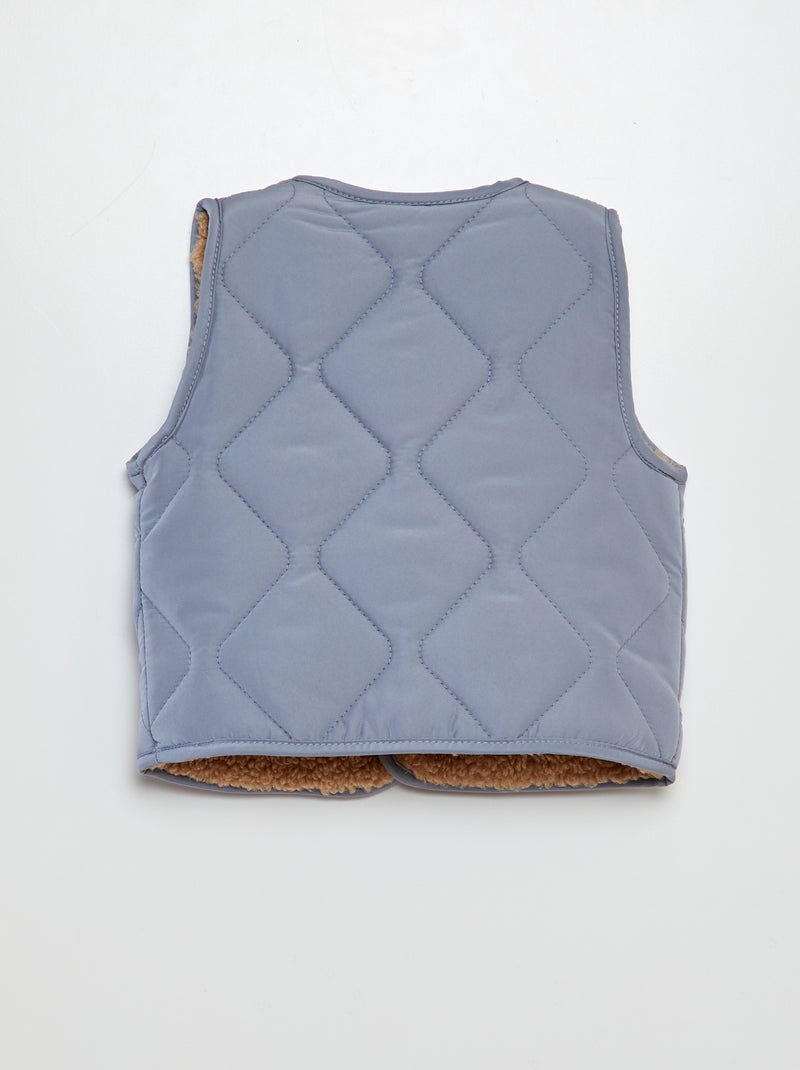 Anorak sin mangas con forro AZUL - Kiabi