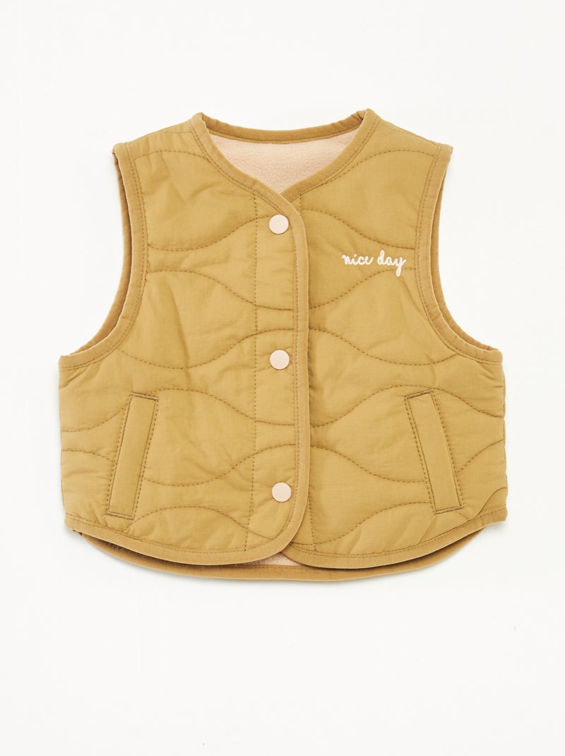Anorak sin mangas con forro Verde - Kiabi