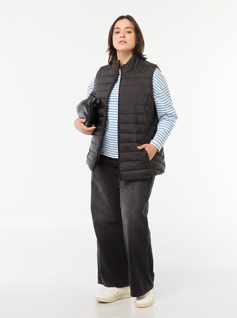 Anorak sin mangas impermeable negro - Kiabi