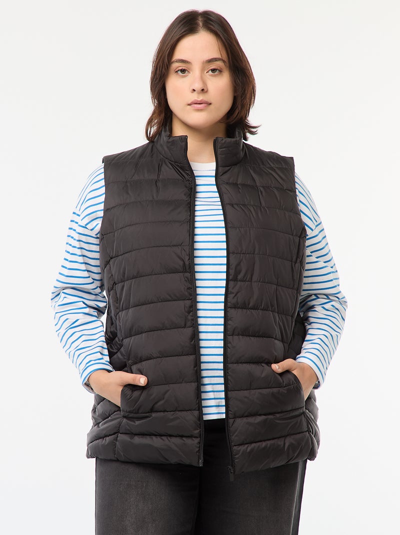 Anorak sin mangas impermeable negro - Kiabi