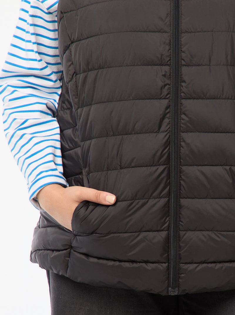 Anorak sin mangas impermeable negro - Kiabi