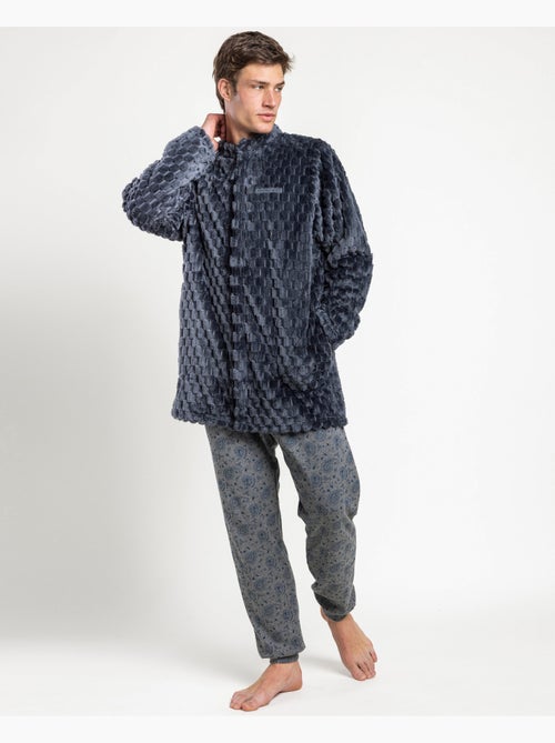 ANTONIO MIRO Bata Calentita Manga Larga Lounge Club para Hombre - Kiabi ANTONIO MIRO Bata Calentita Manga Larga Lounge Club para Hombre - Kiabi