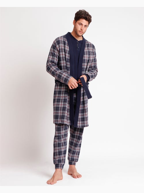 ANTONIO MIRO Bata Manga Larga Calentita Sober para Hombre - Kiabi ANTONIO MIRO Bata Manga Larga Calentita Sober para Hombre - Kiabi