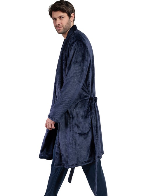 ANTONIO MIRO Bata Manga Larga Calentita Spiga para Hombre - Kiabi ANTONIO MIRO Bata Manga Larga Calentita Spiga para Hombre - Kiabi