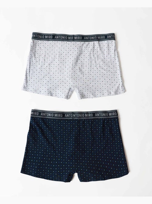 ANTONIO MIRO Calzoncillo/Boxer Dots para Hombre, (Caja de 2 unidades) - Kiabi ANTONIO MIRO Calzoncillo/Boxer Dots para Hombre, (Caja de 2 unidades) - Kiabi