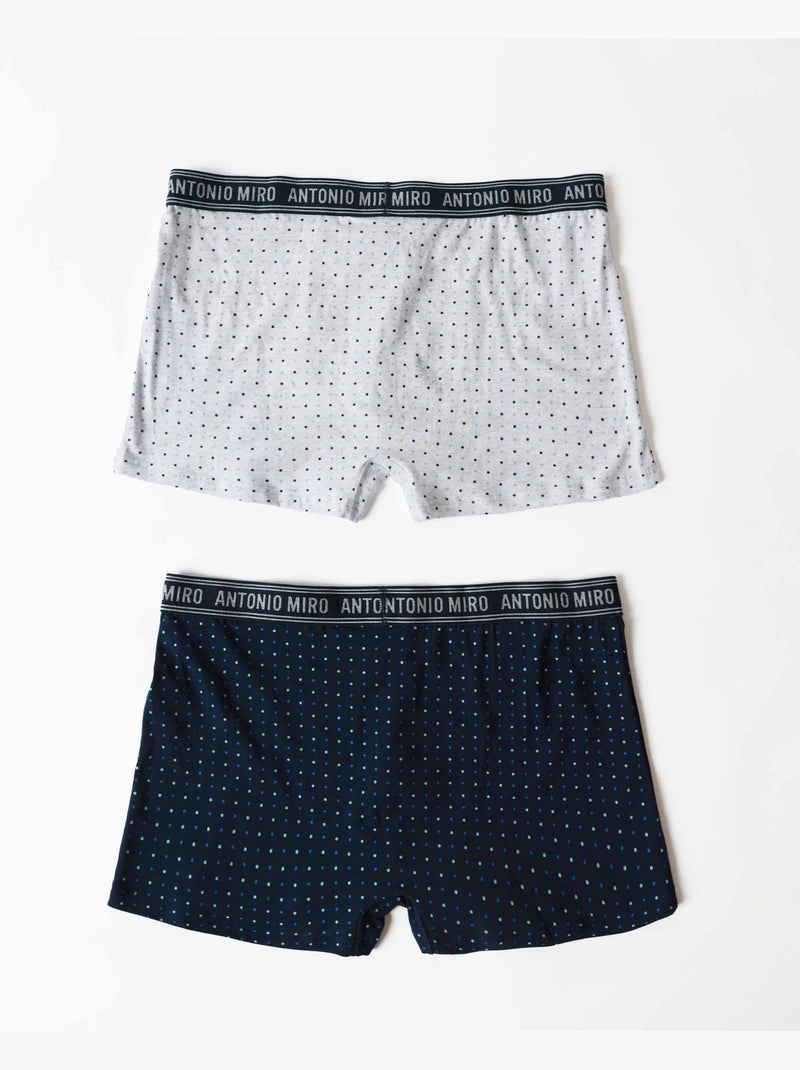 ANTONIO MIRO Calzoncillo/Boxer Dots para Hombre, (Caja de 2 unidades) Multicolor - Kiabi