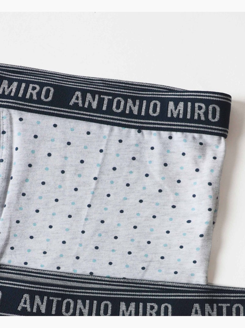 ANTONIO MIRO Calzoncillo/Boxer Dots para Hombre, (Caja de 2 unidades) Multicolor - Kiabi
