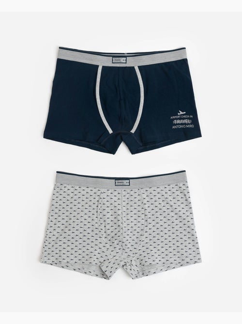 ANTONIO MIRO Calzoncillo/Bóxer Travel para Hombre, (Caja de 2 unidades) - Kiabi ANTONIO MIRO Calzoncillo/Bóxer Travel para Hombre, (Caja de 2 unidades) - Kiabi