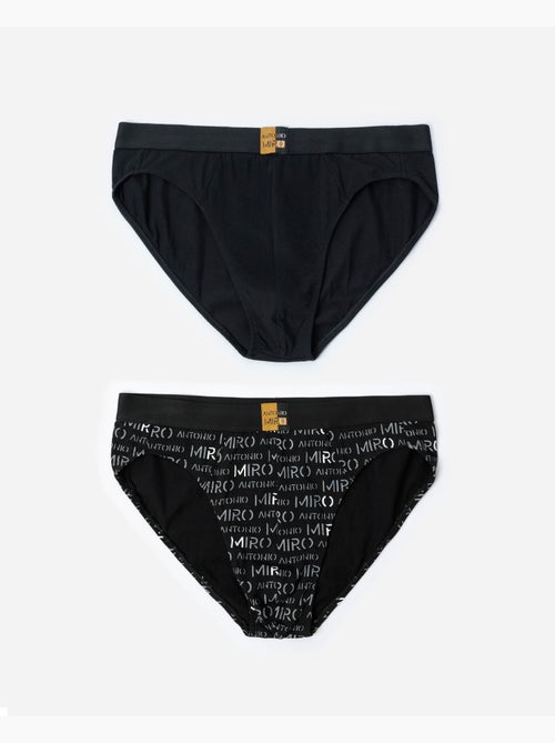 ANTONIO MIRO Calzoncillo/Slip Letters para Hombre, (Caja de 2 unidades) - Kiabi