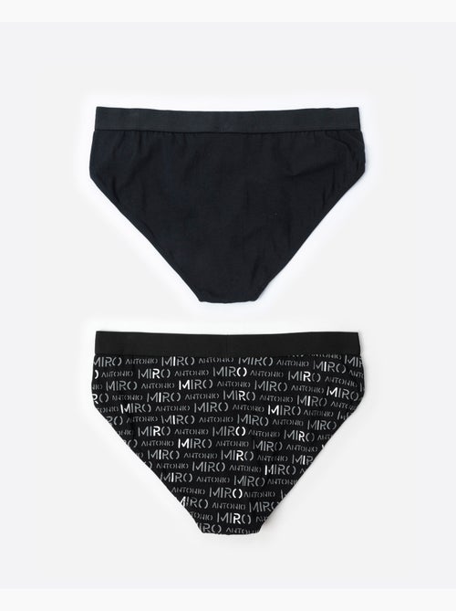 ANTONIO MIRO Calzoncillo/Slip Letters para Hombre, (Caja de 2 unidades) - Kiabi
