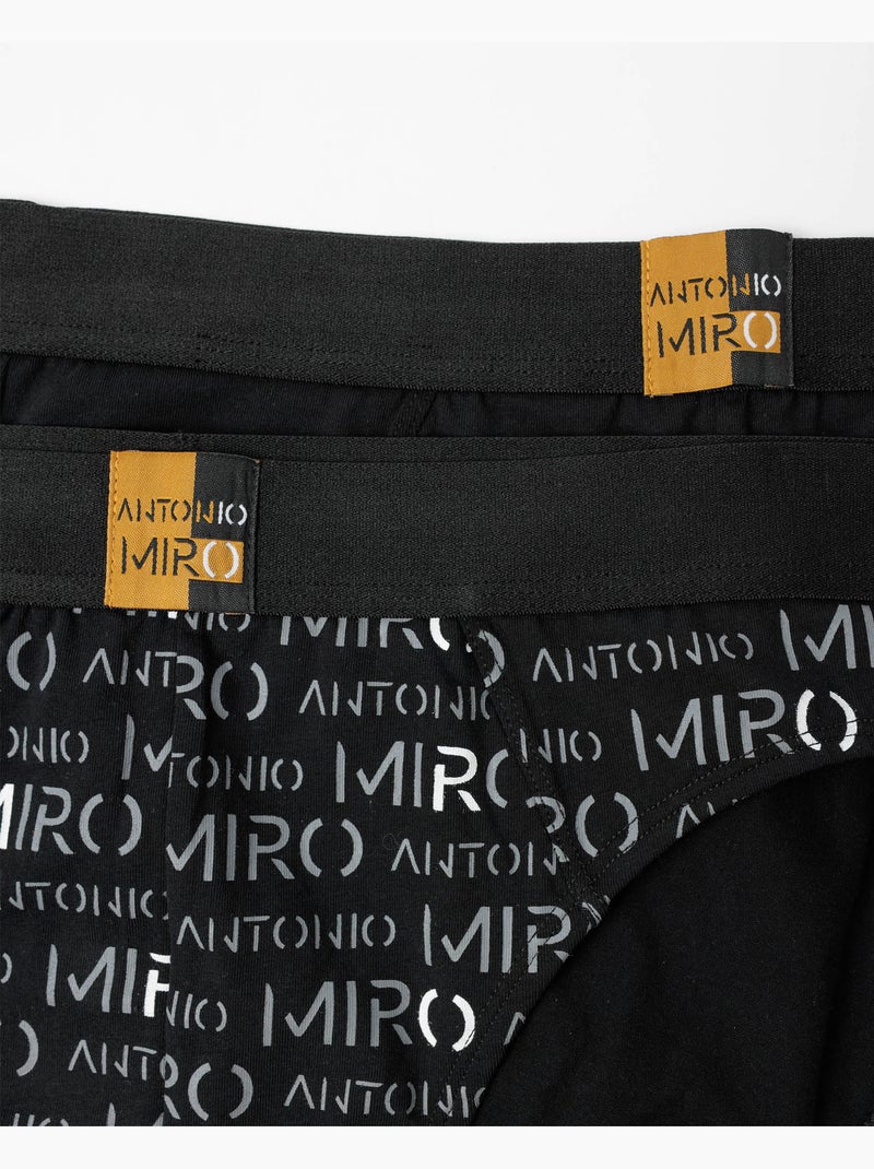 ANTONIO MIRO Calzoncillo/Slip Letters para Hombre, (Caja de 2 unidades) Multicolor - Kiabi