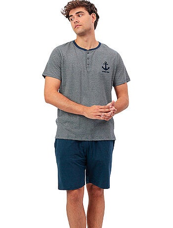 ANTONIO MIRO Pijama Manga Corta Anchor Tapeta para Hombre