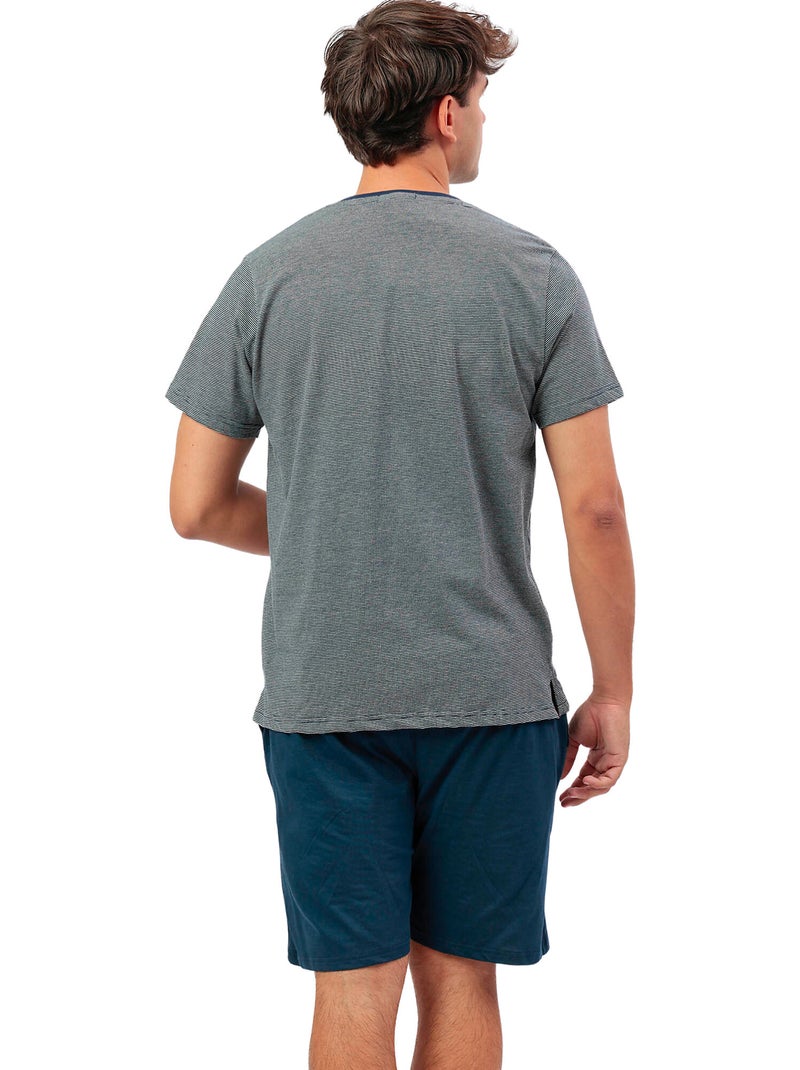 ANTONIO MIRO Pijama Manga Corta Anchor Tapeta para Hombre Azul marino - Kiabi