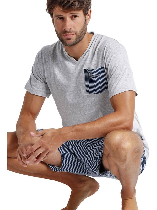 ANTONIO MIRO Pijama Manga Corta Travel para Hombre - Kiabi