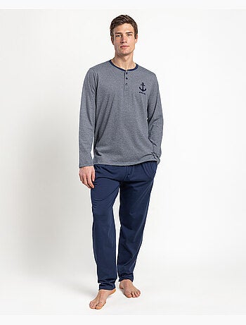ANTONIO MIRO Pijama Manga Larga Anchor para Hombre