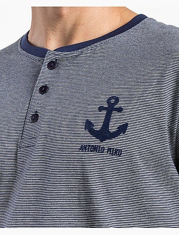ANTONIO MIRO Pijama Manga Larga Anchor para Hombre
