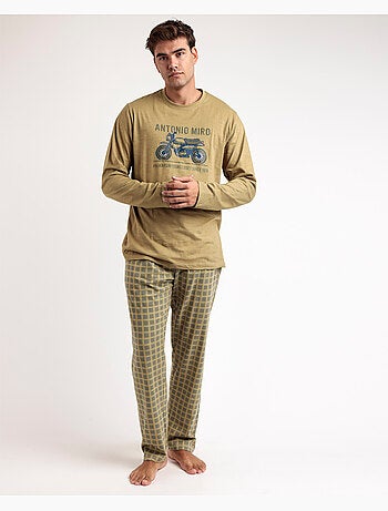 ANTONIO MIRO Pijama Manga Larga Caferacer para Hombre