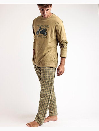 ANTONIO MIRO Pijama Manga Larga Caferacer para Hombre