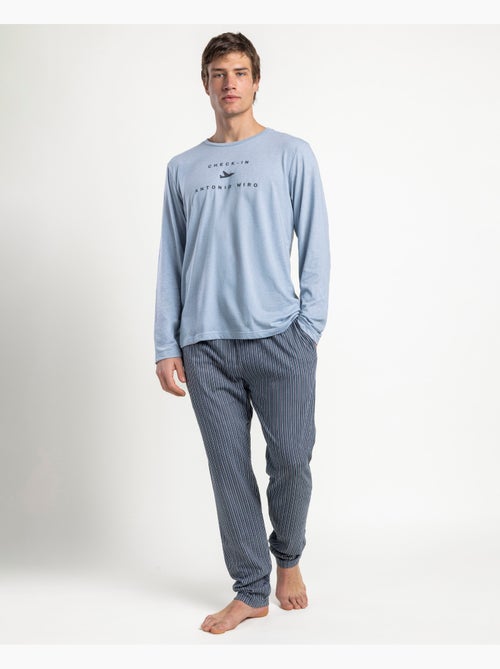 ANTONIO MIRO Pijama Manga Larga Checkin para Hombre - Kiabi ANTONIO MIRO Pijama Manga Larga Checkin para Hombre - Kiabi