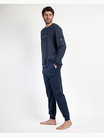 ANTONIO MIRO Pijama Manga Larga Felpa Ridge para Hombre