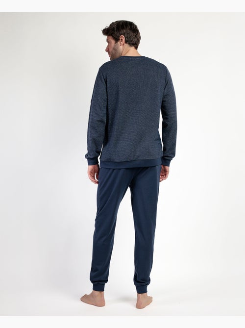 ANTONIO MIRO Pijama Manga Larga Felpa Ridge para Hombre - Kiabi ANTONIO MIRO Pijama Manga Larga Felpa Ridge para Hombre - Kiabi