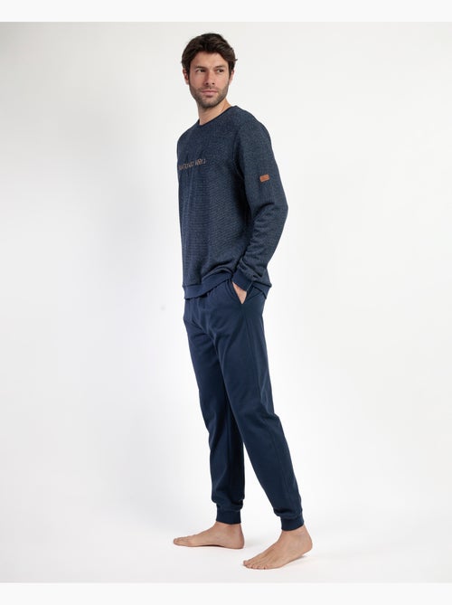 ANTONIO MIRO Pijama Manga Larga Felpa Ridge para Hombre - Kiabi ANTONIO MIRO Pijama Manga Larga Felpa Ridge para Hombre - Kiabi