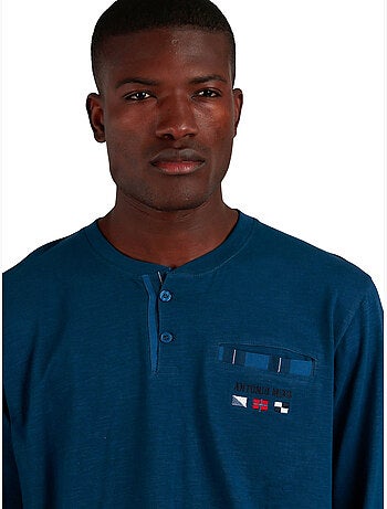 ANTONIO MIRO Pijama Manga Larga Marine Flags para Hombre