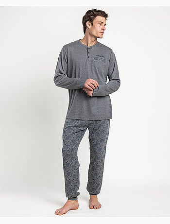 ANTONIO MIRO Pijama Manga Larga Paisley para Hombre