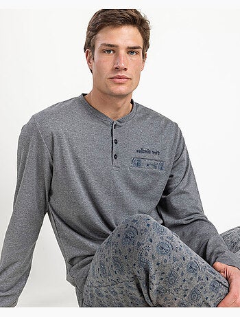 ANTONIO MIRO Pijama Manga Larga Paisley para Hombre