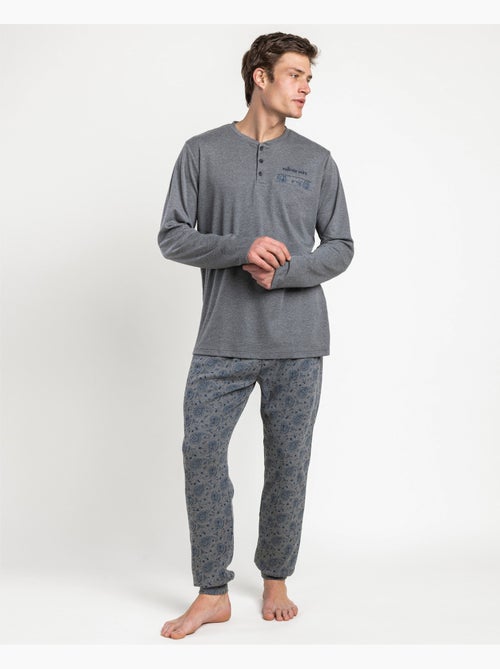 ANTONIO MIRO Pijama Manga Larga Paisley para Hombre - Kiabi